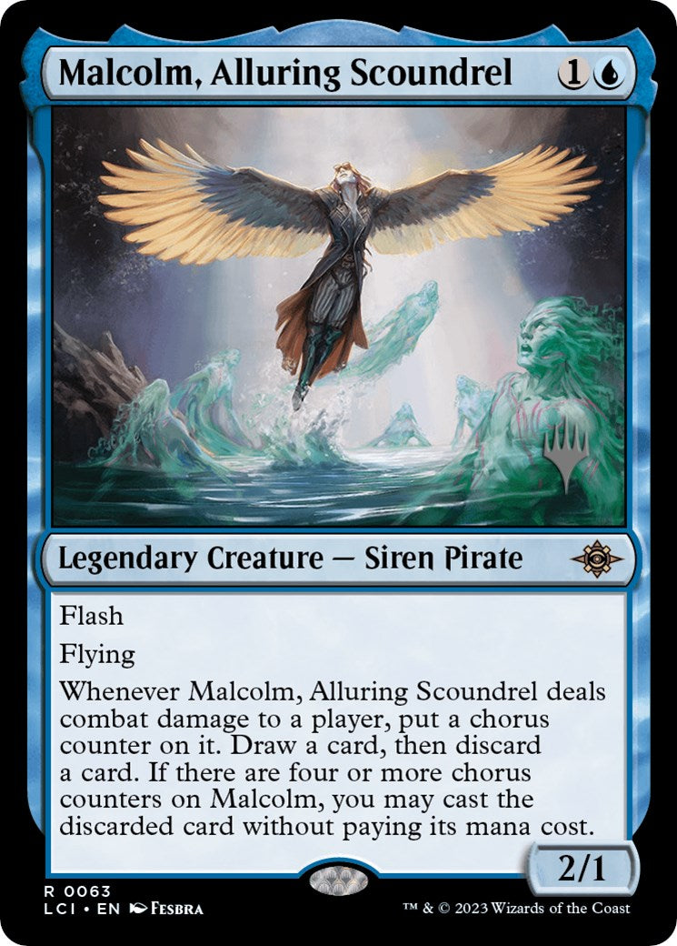 Malcolm, Alluring Scoundrel (Promo Pack) [The Lost Caverns of Ixalan Promos] - Trinity Hobby
