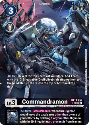 Commandramon [BT14-056] (Alternate Art) [Blast Ace] - Trinity Hobby