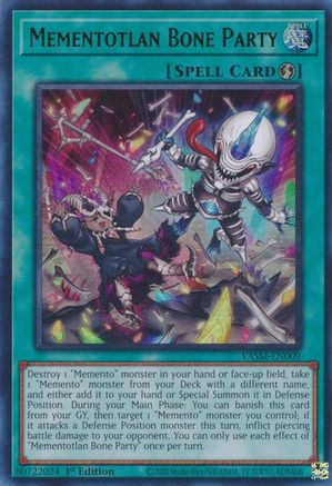 Mementotlan Bone Party [VASM-EN009] Ultra Rare - Trinity Hobby