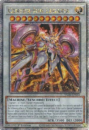 Centur-Ion Legatia (Quarter Century Secret Rare) [VASM-EN019] Quarter Century Secret Rare - Trinity Hobby