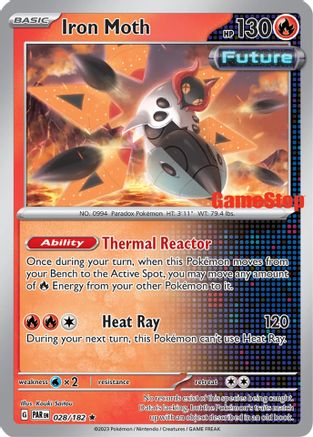 Iron Moth (Gamestop Promo) - (028/182) Reverse Holofoil [Miscellaneous Cards & Products]