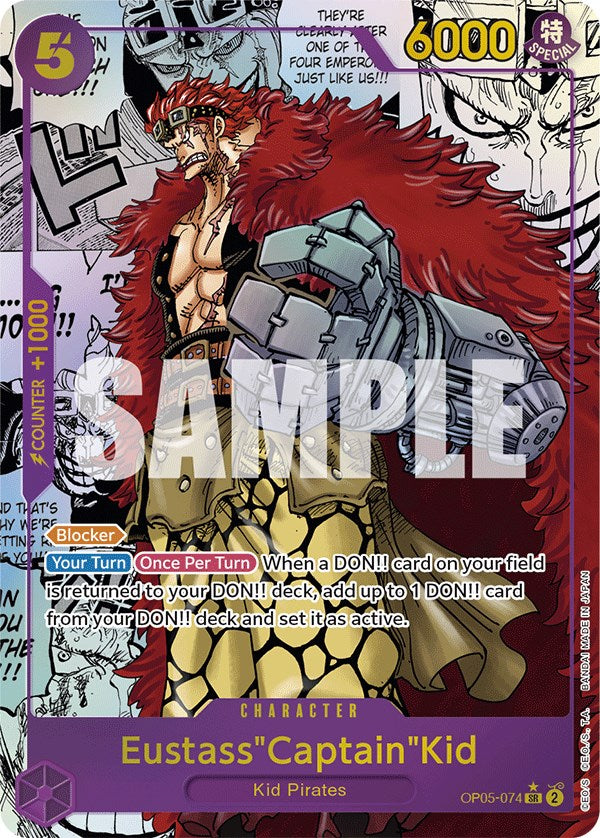 Eustass"Captain"Kid (Alternate Art) (Manga) (OP05-074) - [Awakening of the New Era] Foil - Trinity Hobby