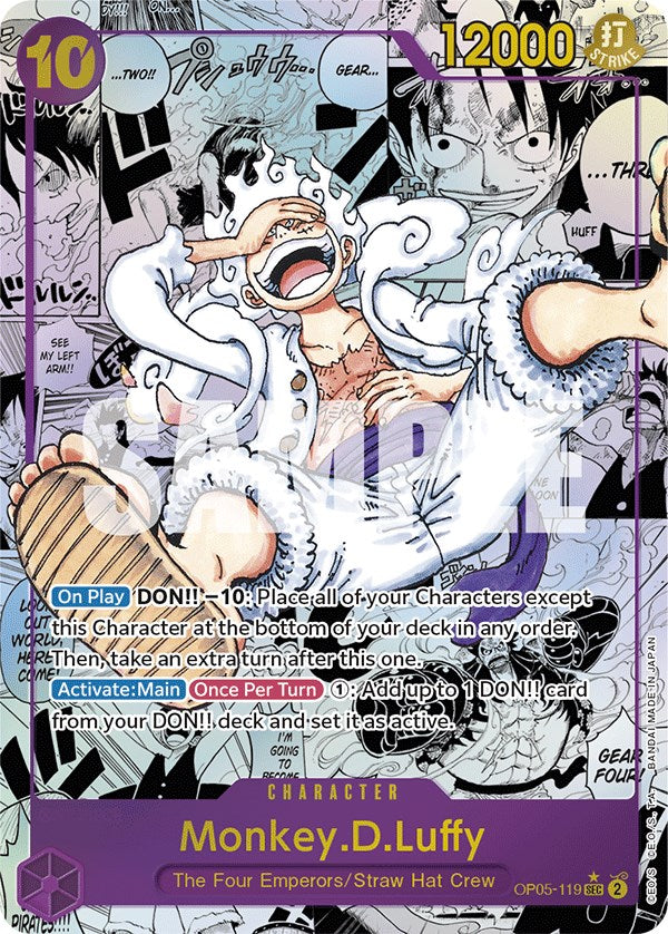 Monkey.D.Luffy (119) (Alternate Art) (Manga) (OP05-119) - [Awakening of the New Era] Foil - Trinity Hobby
