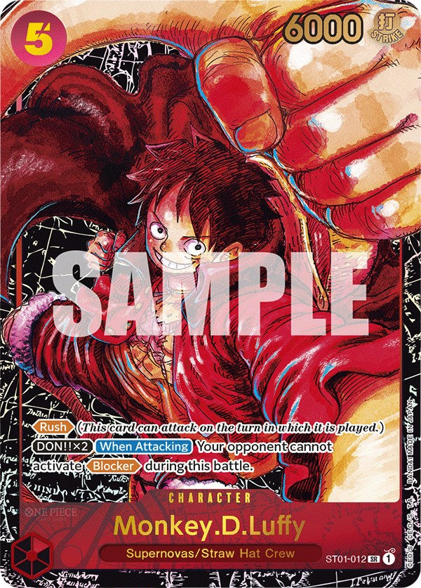 Monkey.D.Luffy (012) (Alternate Art) (ST01-012) - [Awakening of the New Era] Foil - Trinity Hobby