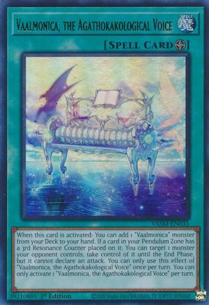 Vaalmonica, the Agathokakological Voice [VASM-EN035] Ultra Rare - Trinity Hobby