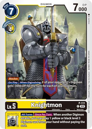 Knightmon [P-111] (3rd Anniversary Survey Pack) [Promotional Cards] - Trinity Hobby