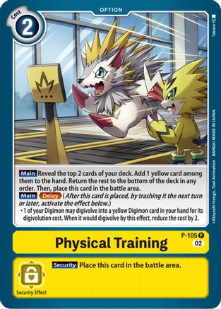 Physical Training [P-105] (Blast Ace Box Topper) [Promotional Cards] - Trinity Hobby