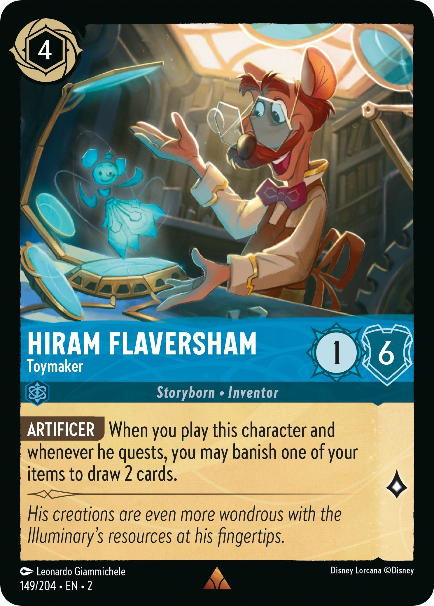 Hiram Flaversham - Toymaker (149/204) [Rise of the Floodborn] - Trinity Hobby