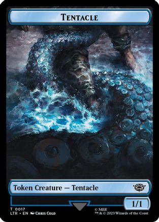 Tentacle // Food (0022) Double-Sided Token (Surge Foil)  [Foil]  (LTR-17 // 22) - [The Lord of the Rings: Tales of Middle-earth] - Trinity Hobby