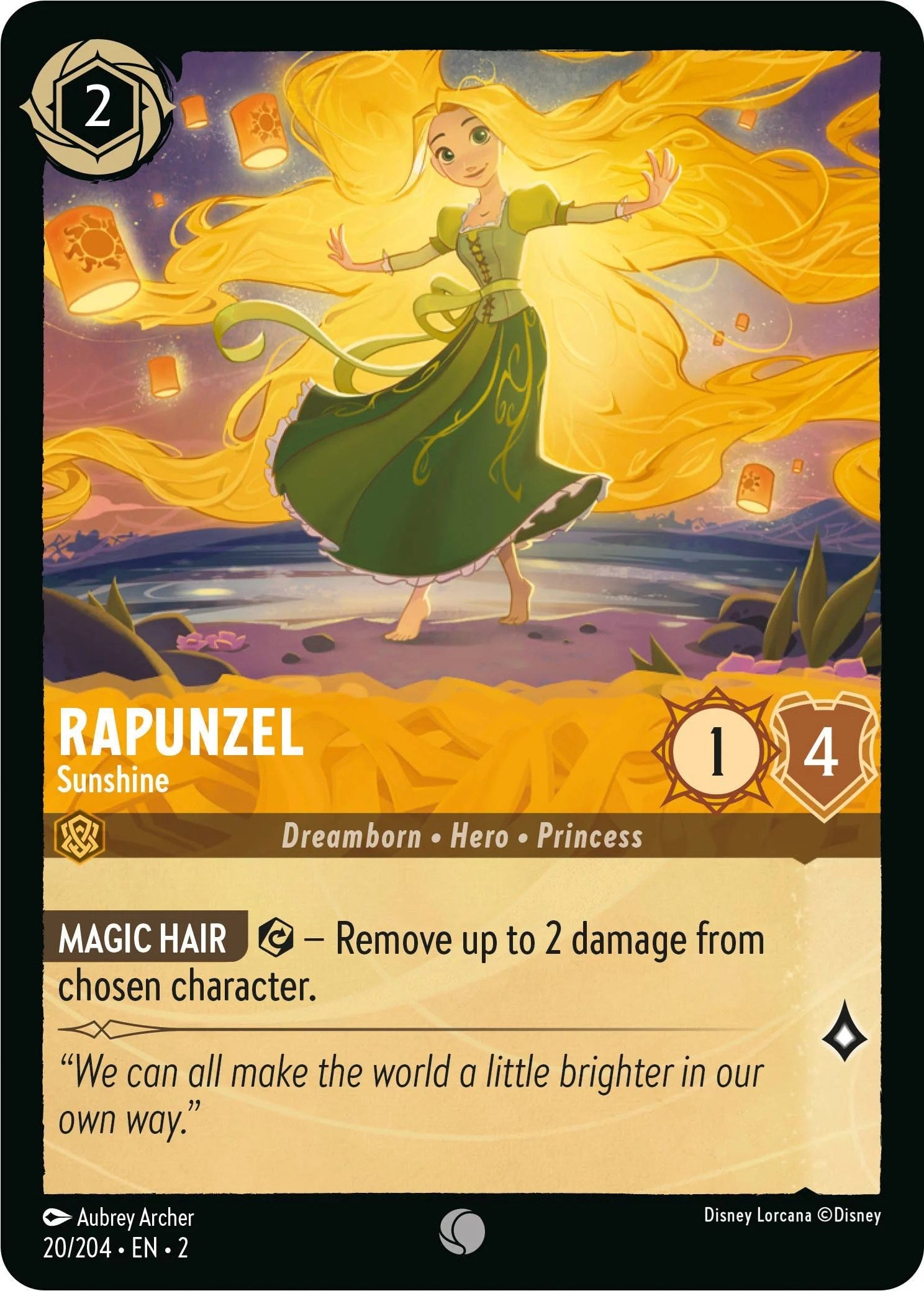 Rapunzel - Sunshine (20/204) [Rise of the Floodborn] - Trinity Hobby