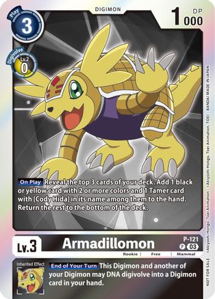 Armadillomon [P-121] (Tamer Party Pack -The Beginning- Ver. 2.0) [Promotional Cards] - Trinity Hobby