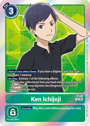 Ken Ichijoji [P-125] (Tamer Party Pack -The Beginning- Ver. 2.0) [Promotional Cards] - Trinity Hobby