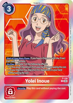 Yolei Inoue [P-126] (Tamer Party Pack -The Beginning- Ver. 2.0) [Promotional Cards] - Trinity Hobby