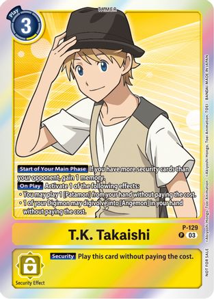 T.K. Takaishi [P-129] (Tamer Party Pack -The Beginning- Ver. 2.0) [Promotional Cards] - Trinity Hobby