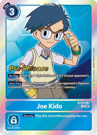 Joe Kido [BT14-083] [Blast Ace Pre-Release Cards] - Trinity Hobby