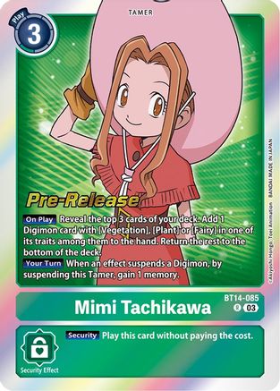 Mimi Tachikawa [BT14-085] [Blast Ace Pre-Release Cards] - Trinity Hobby