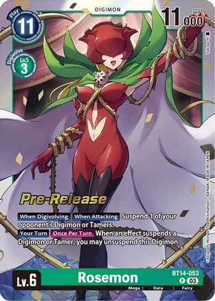 Rosemon [BT14-053] [Blast Ace Pre-Release Cards] - Trinity Hobby