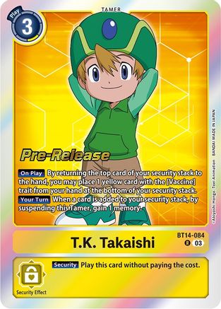 T.K. Takaishi [BT14-084] [Blast Ace Pre-Release Cards] - Trinity Hobby