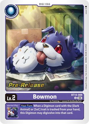 Bowmon [BT14-006] [Blast Ace Pre-Release Cards] - Trinity Hobby