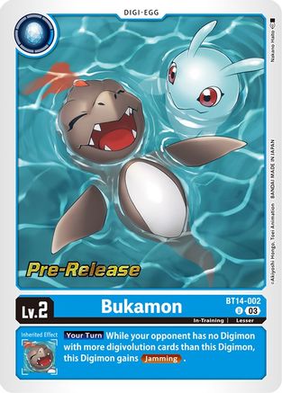 Bukamon [BT14-002] [Blast Ace Pre-Release Cards] - Trinity Hobby