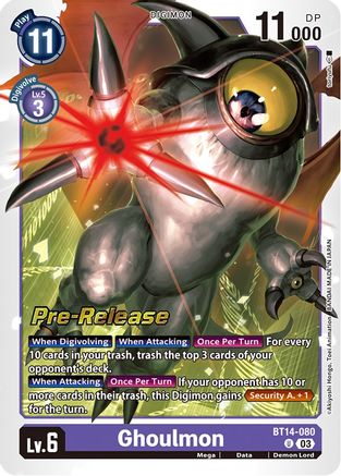 Ghoulmon [BT14-080] [Blast Ace Pre-Release Cards] - Trinity Hobby