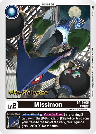 Missimon [BT14-005] [Blast Ace Pre-Release Cards] - Trinity Hobby