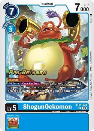 ShogunGekomon [BT14-028] [Blast Ace Pre-Release Cards] - Trinity Hobby