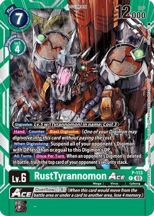 RustTyrannomon Ace [P-113] (3rd Anniversary Survey Pack) [Promotional Cards] - Trinity Hobby