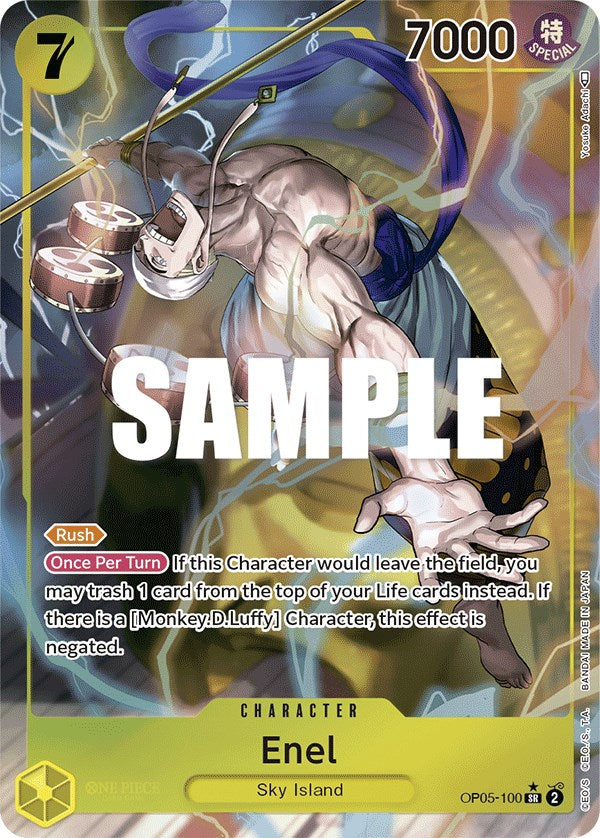 Enel (100) (Alternate Art) (OP05-100) - [Awakening of the New Era] Foil - Trinity Hobby