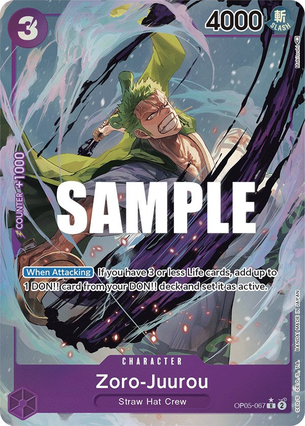Zoro-Juurou (Alternate Art) (OP05-067) - [Awakening of the New Era] Foil - Trinity Hobby