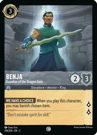 Benja - Guardian of the Dragon Gem (174/204) [Rise of the Floodborn] - Trinity Hobby