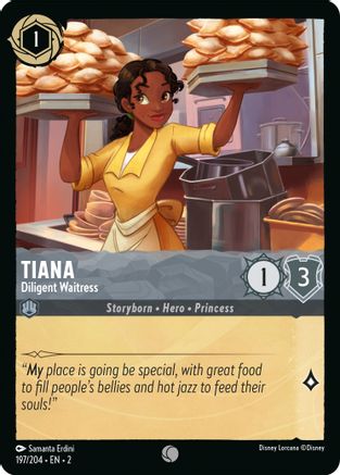 Tiana - Diligent Waitress (197/204) [Rise of the Floodborn] - Trinity Hobby