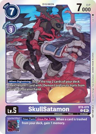 SkullSatamon [BT8-079] (Blast Ace Double Pack Set) [New Awakening] - Trinity Hobby