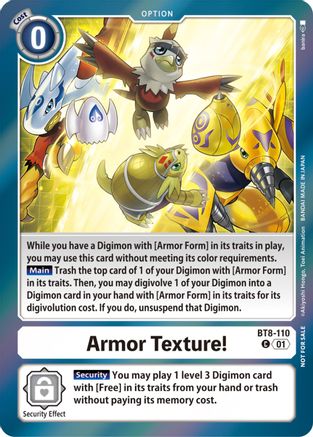 Armor Texture! [BT8-110] (Blast Ace Double Pack Set) [New Awakening] - Trinity Hobby