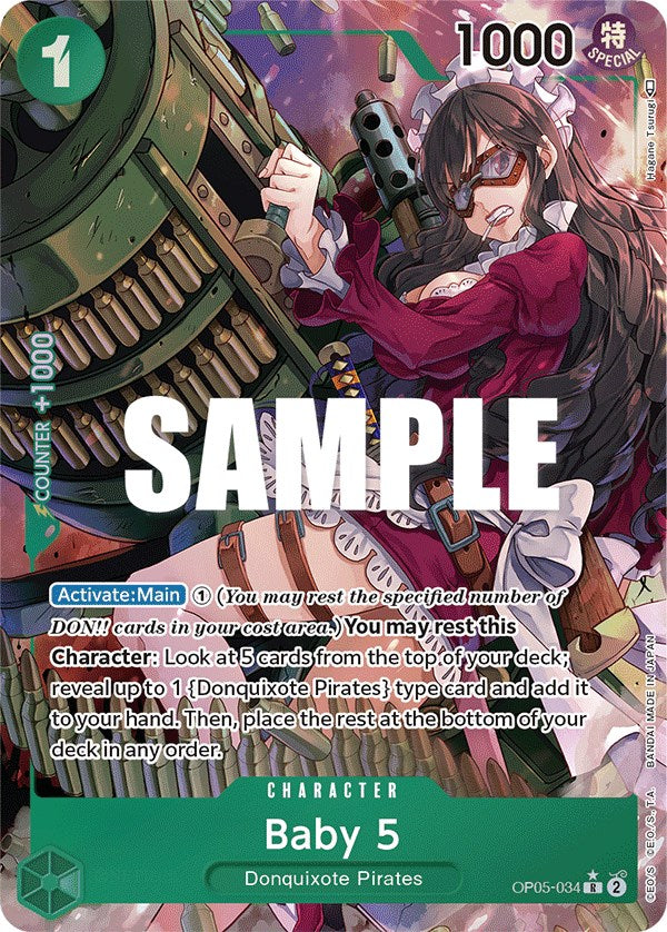 Baby 5 (034) (Alternate Art) (OP05-034) - [Awakening of the New Era] Foil - Trinity Hobby