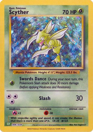 Scyther [Trading Card Game Classic] - Trinity Hobby