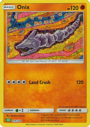 Onix [Trading Card Game Classic] - Trinity Hobby