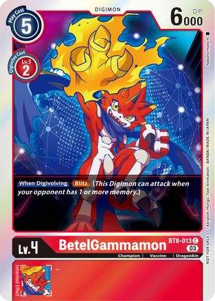 BetelGammamon [BT8-013] (Official Tournament Pack Vol.11) [New Awakening] - Trinity Hobby