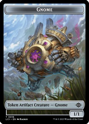 Gnome // Gnome Soldier Double-Sided Token  [Foil]  (LCI-16 // 3) - [The Lost Caverns of Ixalan]