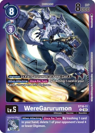 WereGarurumon [ST16-11] (Gift Box 2023) [Starter Deck: Wolf of Friendship] - Trinity Hobby