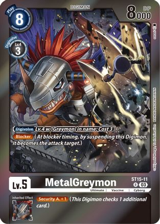 MetalGreymon [ST15-11] (Gift Box 2023) [Starter Deck: Dragon of Courage] - Trinity Hobby