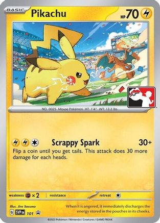 Pikachu (101) (Play Pokemon Promo) [League & Championship Cards] - Trinity Hobby