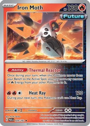 Iron Moth (Cosmos Holo) - (028/182) Holofoil [Miscellaneous Cards & Products]