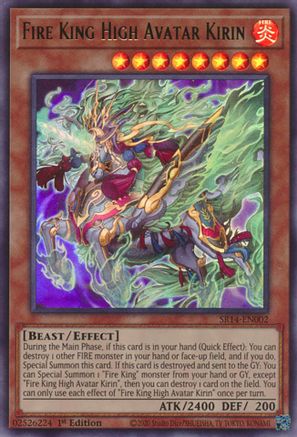 Fire King High Avatar Kirin [SR14-EN002] Ultra Rare - Trinity Hobby