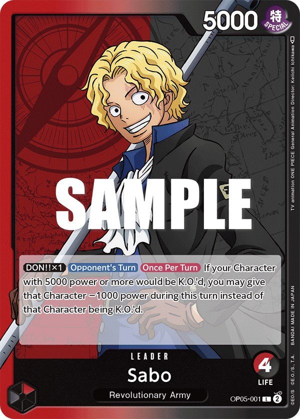 Sabo (001) (OP05-001) - [Awakening of the New Era] - Trinity Hobby