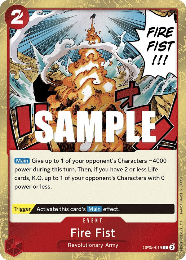 Fire Fist (OP05-019) - [Awakening of the New Era] Foil - Trinity Hobby