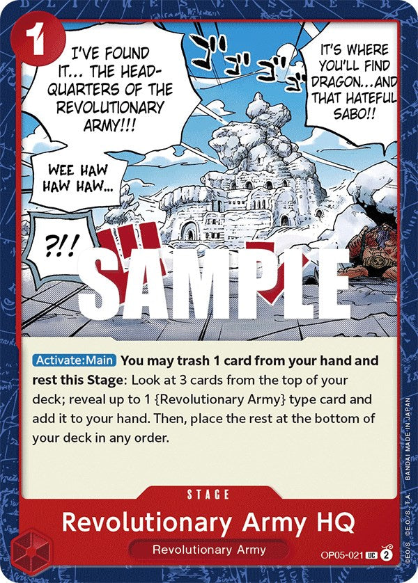 Revolutionary Army HQ (OP05-021) - [Awakening of the New Era] - Trinity Hobby