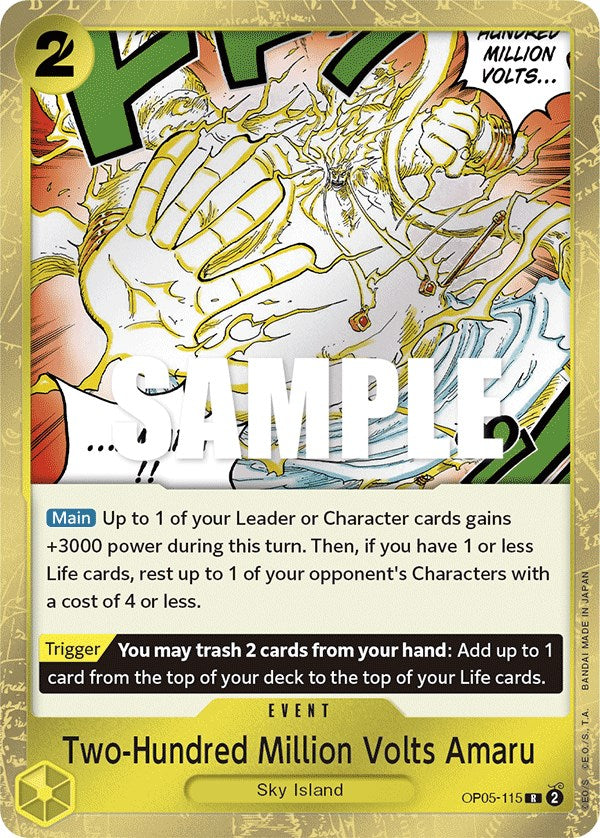 Two-Hundred Million Volts Amaru (OP05-115) - [Awakening of the New Era] Foil - Trinity Hobby