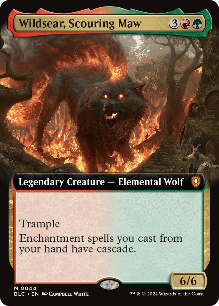 Wildsear, Scouring Maw (Extended Art) [Bloomburrow Commander] - Trinity Hobby