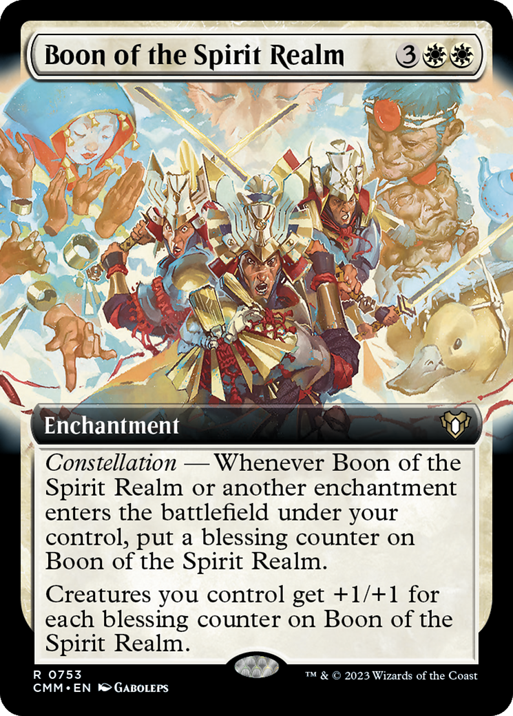 Boon of the Spirit Realm (Extended Art) [Commander Masters] - Trinity Hobby